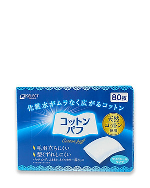 Bông Tẩy Trang S Select Nhật Bản 80 Miếng
