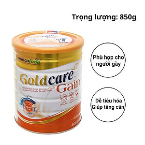 Sữa bột Wincofood Goldcare Gain: dinh dưỡng thích hợp cho mọi đối tượng và trẻ em từ 1 tuổi trở lên giúp tăng cân hiệu quả