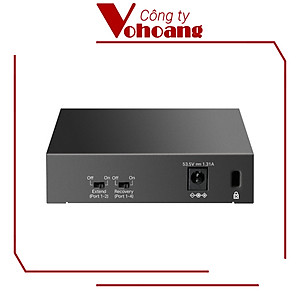Switch Gigabit 5 Cổng TP-Link LS105GP với 4 Cổng PoE+ Công Suất Tối Đa 65W Vỏ Kim Loại - Hàng chính hãng