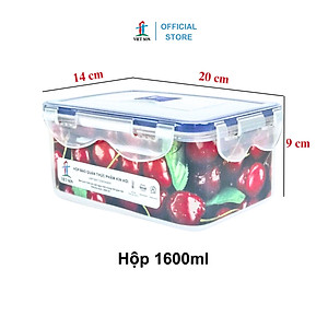 Hộp Nhựa Việt Son Lock Kín Hơi (Bộ 8 Hộp) Đựng Thực Phẩm