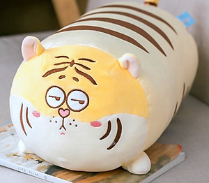 Thú nhồi bông hổ mặt ngáo mắt tròn dễ thương - Size từ 45cm đến 70cm - Quà tặng gấu bông hổ êm mịn.