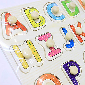 Bảng núm gỗ nhiều chủ đề, bảng ghép hình núm gỗ động vật, chữ cái, số giáo dục sớm phát triển trí thông minh