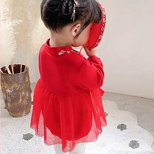 Body dáng váy cho bé gái, mặc sinh nhật, đầy tháng, kỉ niệm, áo liền quần cao cấp IDEA, cotton dày dặn, mềm mịn | MS19