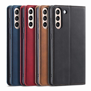 Bao da dành cho Samsung Galaxy Note 10, Note 10 Plus, Note 20, Note 20 Ultra dạng ví cao cấp, kiểu dáng sang trọng thời trang, ngăn đựng thẻ tiện lợi, bảo vệ điện thoại toàn diện