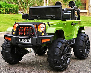 Xe ô tô điện trẻ em, xe oto điện cho bé 2 chỗ ngồi TILO KIDS TLK-5678 kiểu dáng địa hình siêu ngầu, có điều khiển từ xa, bluetooth, chế độ nhún