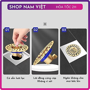 Nắp Cống Chống Mùi Hôi Có Lưới Lọc Chặn Côn Trùng