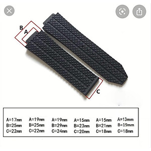 Tặng Kèm Tovit Thay Dây đồng hồ Hublot cao su nữ màu thơm mùi vani 13-19-18