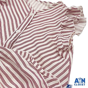 Bộ quần áo ngắn bé gái họa tiết Kẻ Đỏ cotton - AICDBGPZCULS - AIN Closet