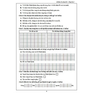 Đề Kiểm Tra Tiếng Việt 2 - Tập 1