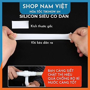 Băng Keo Vá Ống Nước Silicon Chịu Nhiệt Nóng Lạnh, Chống Thấm Nước