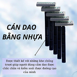 Dao Cạo Râu 2 Lưỡi Kép Thân Nhựa Dành Cho Nam Giới Avatar (Set 5 Cây)