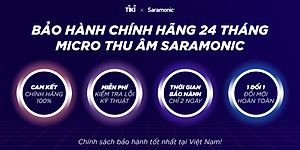 Bộ Micro Thu Âm Không Dây Saramonic Blink500 Pro B5 Cho Điện Thoại Thông Minh Hệ Điều Hành Android - Livestream/ Phỏng Vấn/ Quay Video - Hàng Chính Hãng