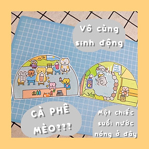 Bộ Tranh Tương Tác Cô Tiên Xanh - Nuôi Mèo