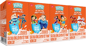 Thùng 48 Hộp Sữa Chua Uống Hương Cam KUN 110ml/hộp