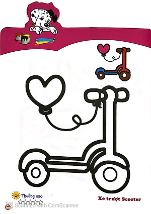 Sách Tô Màu Cùng Cún Con - Tô Màu Đồ Chơi Và Nhân Vật