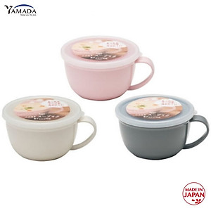 Cốc nhựa có nắp mềm Yamada G&B 360ml - Made in Japan (Giao màu ngẫu nhiên)