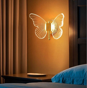 Đèn tường LED hình con bướm độc đáo trang trí nội thất hiện đại - 3 chế độ ánh sáng [ẢNH VIDEO THẬT 100%]