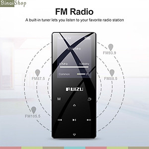 Máy Nghe Nhạc MP3 Bluetooth Ruizu D51 Bộ Nhớ Trong 8GB Cao Cấp - Hàng Chính Hãng