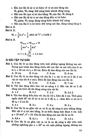 Sách Giải Bài Tập Vật Lí 12