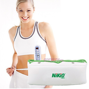 Máy (Đai) Massage Bụng Nikio NK-168 - Máy Rung Tan Mỡ Bụng Nam Nữ, Làm Săn Chắc Cơ Bụng Nhanh, Kết Hợp Nhiệt Nóng Làm Ấm Bụng, Giảm Đau Bụng Kinh