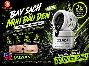 Gel Lột Mụn Than Tre Hoạt Tính OKESHOP 30ml - Giải Pháp Loại Bỏ Mụn Đầu Đen - Mụn Cám - Bạ Nhờn - Làm Sạch Sâu Và Thu Nhỏ Lỗ Chân Lông