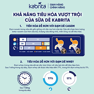 Sữa dê Kabrita số 2 cho trẻ từ 12- 24 tháng - Lon 800g