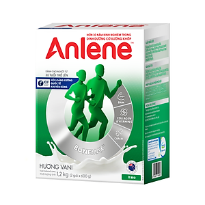 Combo 3 Sữa Bột Anlene Hương Vanilla (Hộp giấy 1200g) - Bao bì mới - Tặng máy massage cầm tay hoặc máy sấy tóc