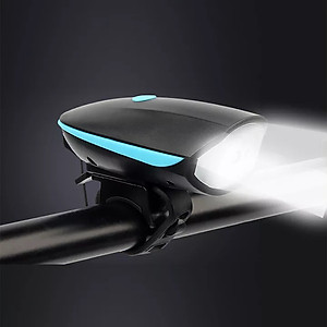 Đèn xe đạp thể thao siêu sáng có còi pin sạc usb led T6 chống nước - Đèn còi xe đạp có 3 chế độ sáng còi to