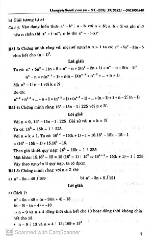 Chuyên đề bồi dưỡng học sinh khá, giỏi Toán THCS Phần Số Học  