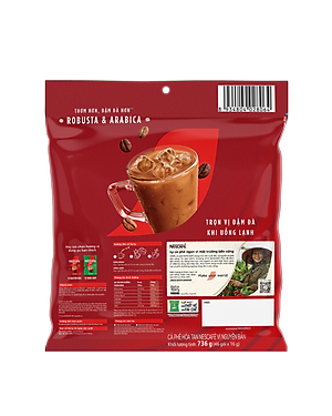[Tặng ly sứ cao cấp] Cà phê Hòa tan NESCAFÉ VỊ NGUYÊN BẢN 46 gói Đậm Thơm Hoàn Hảo