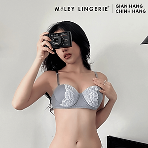 Áo Ngực Cúp Ngang Phối Viền Ren  Miley Lingerie BRM11202