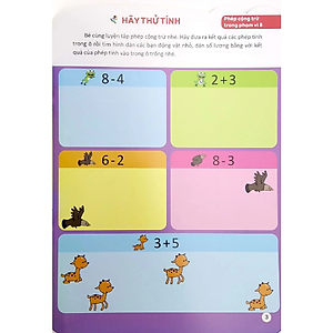 Sách Bóc Dán Hình Thông Minh Phát Triển Khả Năng Tư Duy Toán Học IQ EQ CQ (5-6 Tuổi) - 198 Sticker (Quyển 3)