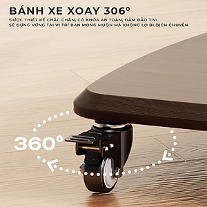 Giá treo tivi di động khung thép không gỉ phù hợp nhiều loại tivi có kệ để đồ thương hiệu IGA - GM173