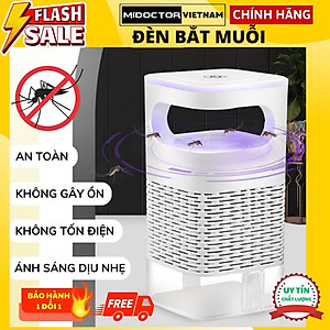 [Loại 1 - có Khay ] Máy bắt muỗi diệt côn trùng thông minh, Đèn bắt muỗi kiêm đèn ngủ có cổng sạc USB  - Hãng miDoctor