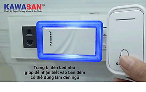 CHUÔNG CỬA KHÔNG DÂY DB658 (BLACK) THƯƠNG HIỆU KAWASAN