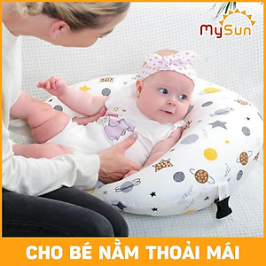 Đệm gối chữ C chống trào ngược dạ dày cho trẻ sơ sinh nằm ngủ, bé con bú, tựa lưng cho bà bầu.