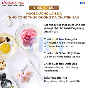 Kem dưỡng  da Sắc Ngọc Khang 5 trong 1 ban ngày 30g giúp nuôi dưỡng làn da sáng khỏe, mờ thâm nám ngăn ngừa lão hóa