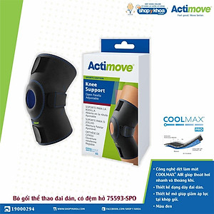 Bó gối thể thao đai dán, có đệm hở 75593-SPO Actimove Knee Support
