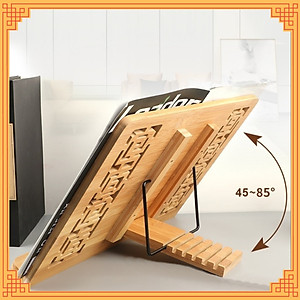 Kệ đọc kinh sách, giá đỡ sách bằng gỗ tre