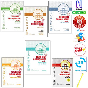 Combo Tiếng Nhật Cho Mọi Người -Sơ Cấp 1: Bản Tiếng Nhật+25 Bài Luyện Nghe+Tổng Hợp Các Bài Tập Chủ Điểm+Viết - Nhớ Các Mẫu Câu+25 Bài Đọc Hiểu Trình Độ Sơ Cấp+Bản Dịch Và Giải Thích Ngữ Pháp - Tiếng Việt ( Tặng kèm viết)