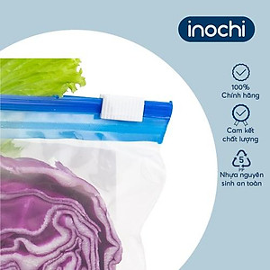 Túi zipper đa năng Shinshen 3L (có khoá kéo loại xanh - đáy mở rộng) - Hộp 20 túi