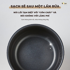 Nồi Cơm Điện Tử Bear 3L Lòng Nồi 5 Lớp Đa Năng Nấu Cơm Nấu Cháo Hầm Hấp Hâm Nóng Hẹn Giờ Lên Đến 12 Tiếng SB-NC30A - HÀNG CHÍNH HÃNG