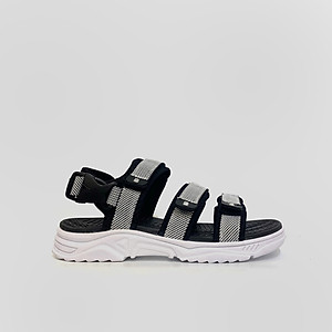 Giày Sandal Nam The Bily 3 Quai Ngang - Đế Trắng Lót Đen Màu Trắng BLDTMD04