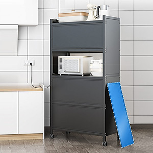 Kệ đa năng nhà bếp có nắp đậy kín thép carbon sơn không gỉ SIÊU XỊN - SIÊU ĐẸP - SIÊU BỀN