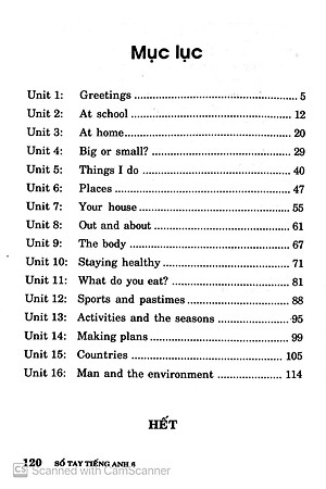 Sách Sổ Tay Tiếng Anh Lớp 6