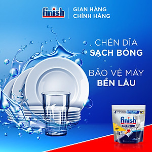 Combo 4 túi Viên Rửa Chén Bát Finish Powerball Quantum 21 viên