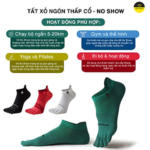 Tất Xỏ Ngón Chạy Bộ OFFICE CHILL Vớ Chuyên Thể Thao Xỏ 5 Ngón Chân Chống Phồng Rộp Vải Coolmax