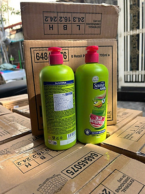 Sữa tắm gội xả 3in1 Suave Kids 700ml hương dưa hấu  dành cho em bé