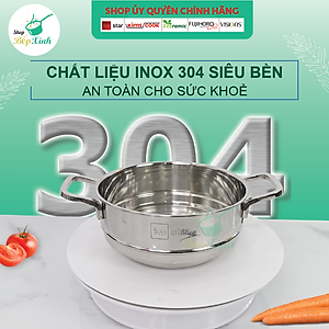 Bộ Nồi Xửng Hấp Inox 304 Fivestar (20cm)