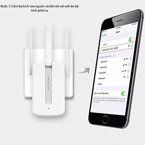 Bộ thiết bị kích sóng wifi 3 râu MERCURY - Hàng Nhập Khẩu